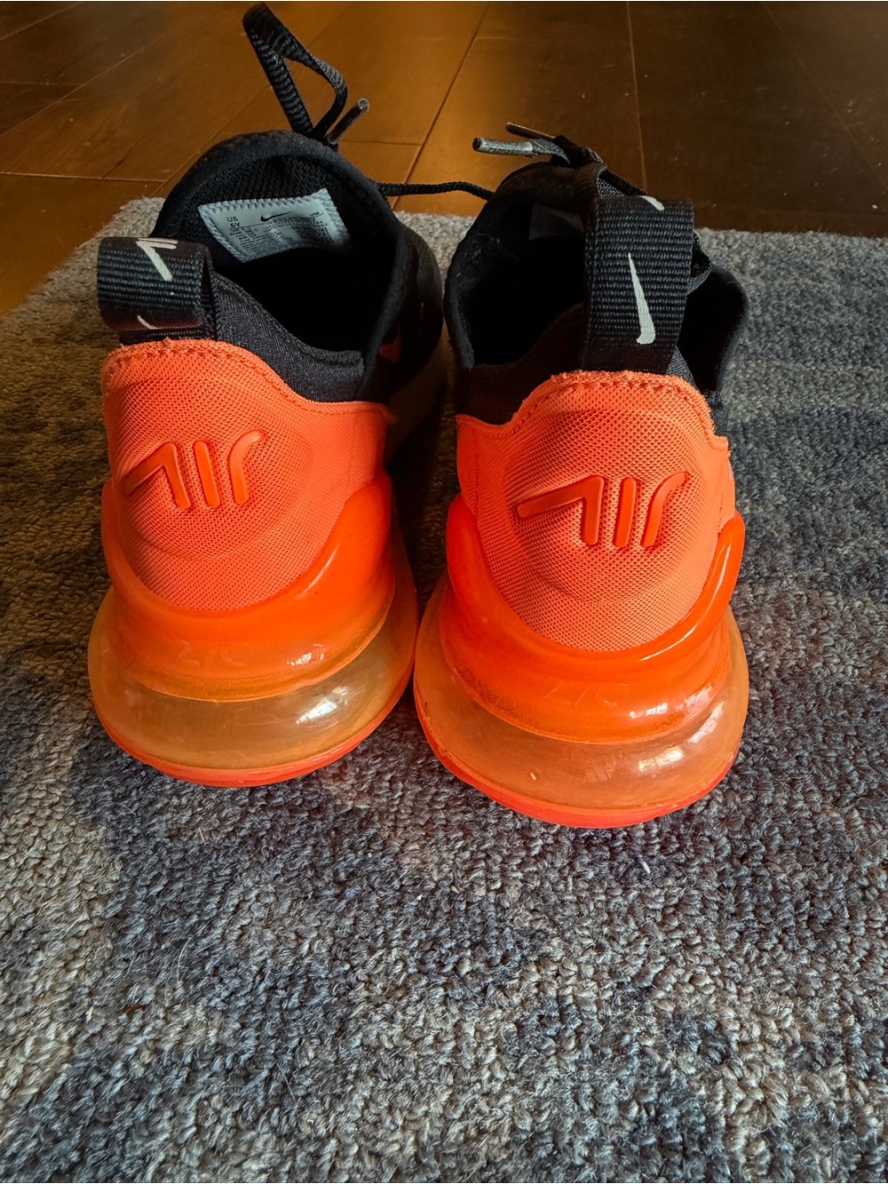 Nike Kids Black & Orange Air Max 270 Sneakers - Picture 3 of 5